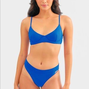 Blue Blackbough Swim Bikini SET